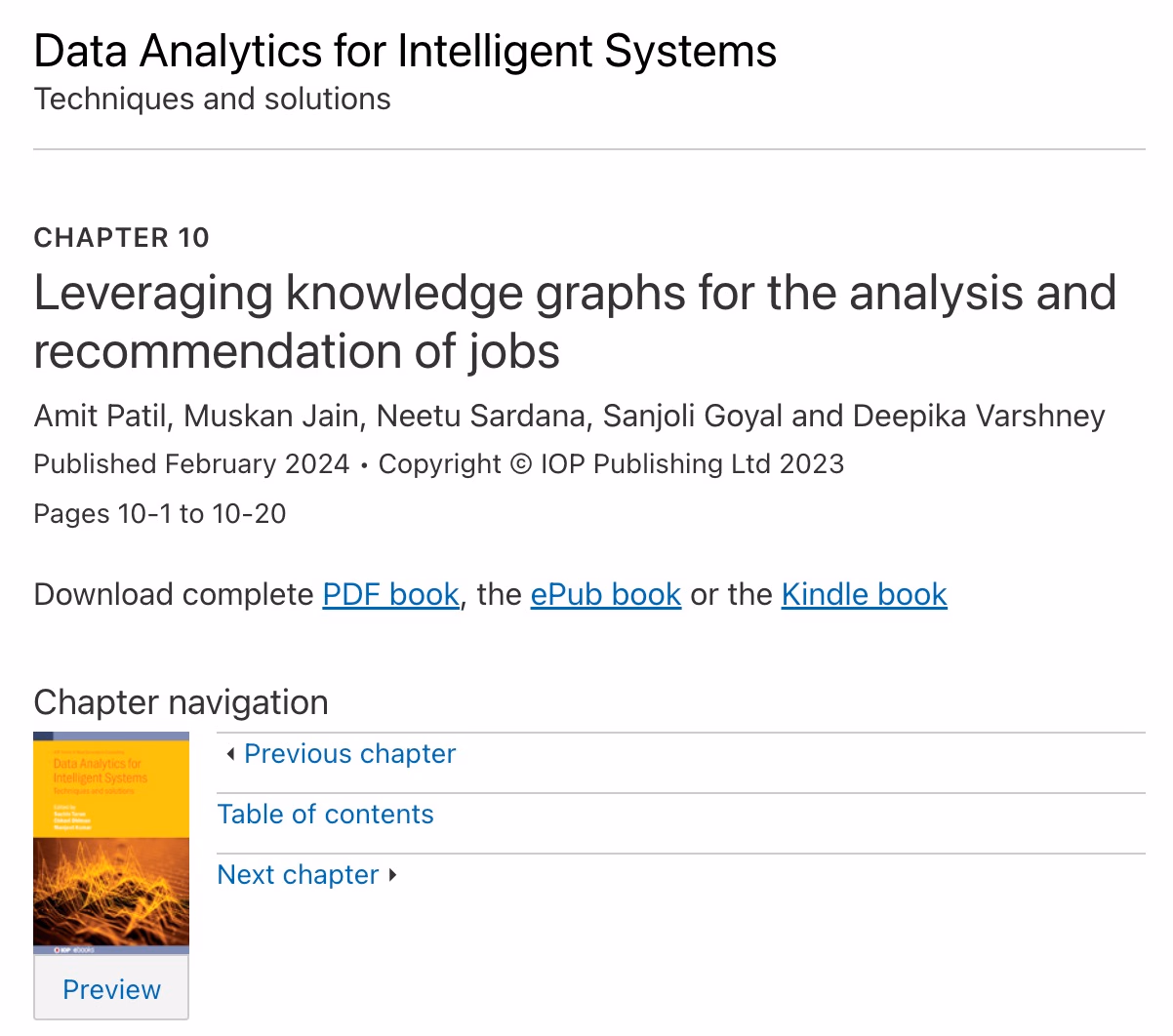 Data Analytics for Intelligent Systems: Leveraging Knowledge Graphs - image 4